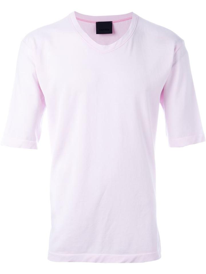 Laneus Classic T-shirt, Men's, Size: Xs, Pink/purple, Cotton