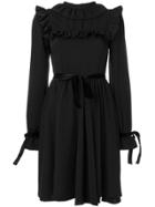 Vivetta Pleated Shift Dress - Black