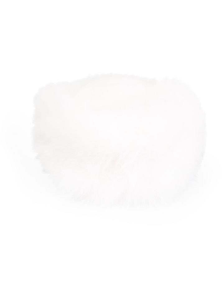 Liska Fur Hat - White
