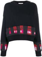 Alexander Mcqueen Printed Panels Boxy Sweatshirt - Black