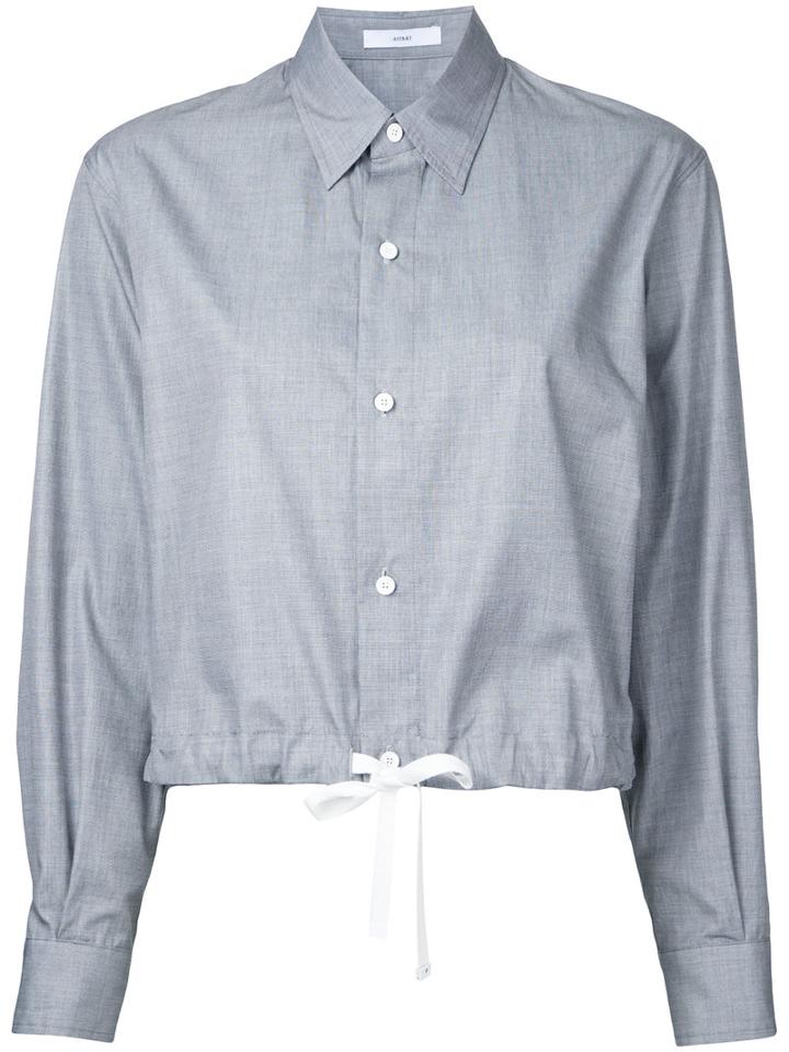 Astraet - Cropped Shirt - Women - Cotton - One Size, Grey, Cotton