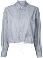Astraet - Cropped Shirt - Women - Cotton - One Size, Grey, Cotton
