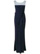 Gloria Coelho Long Panelled Dress - Blue