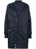 Diesel Black Gold Oversized Bomber Jacket - Blue