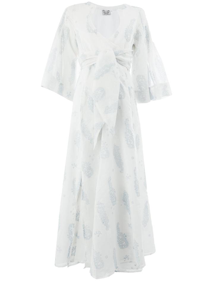 Thierry Colson Floral Belted Dress - White