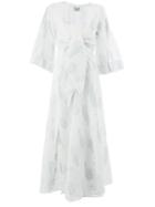 Thierry Colson Floral Belted Dress - White