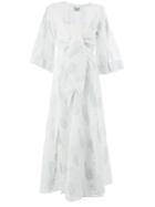 Thierry Colson Floral Belted Dress - White