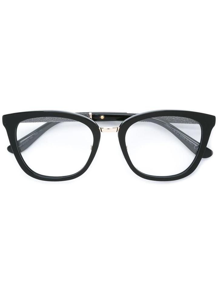 Jimmy Choo Eyewear - Jc165 Fa3 Glasses - Unisex - Acetate/metal - One Size, Black, Acetate/metal