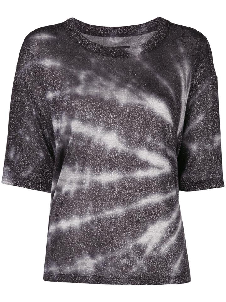 Rta Tie-dye Short Sleeve Top - Black