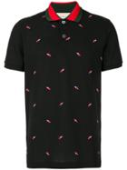 Gucci Embroidered Polo Shirt - Black