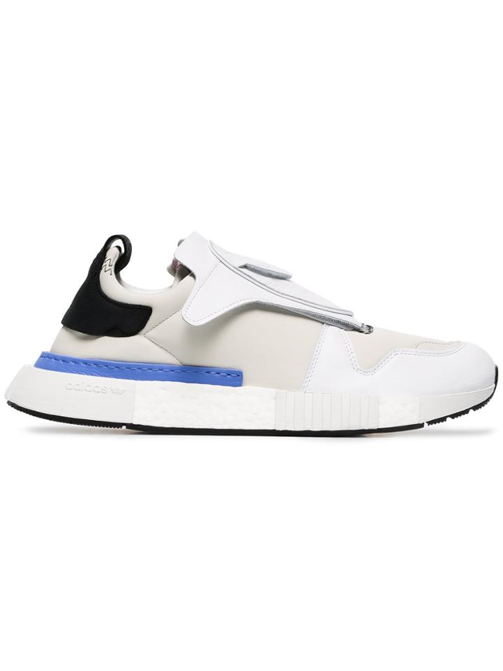 Adidas White Futurepacer Leather Sneakers