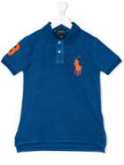 Ralph Lauren Kids - Side Slits Polo Shirt - Kids - Cotton - 12 Yrs, Blue