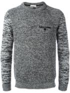 Paolo Pecora Round Neck Jumper, Men's, Size: Xxl, Black, Wool/polyamide