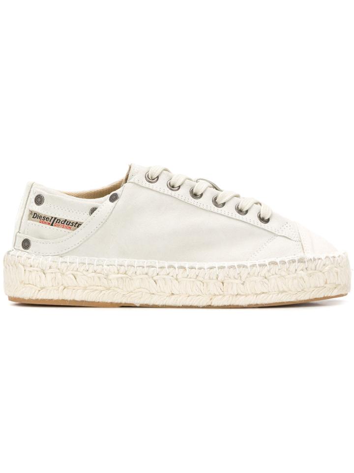 Diesel Espadrille Sneakers - White