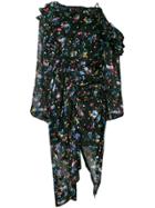 Preen By Thornton Bregazzi Cosmos Asymmetric Floral Dress -