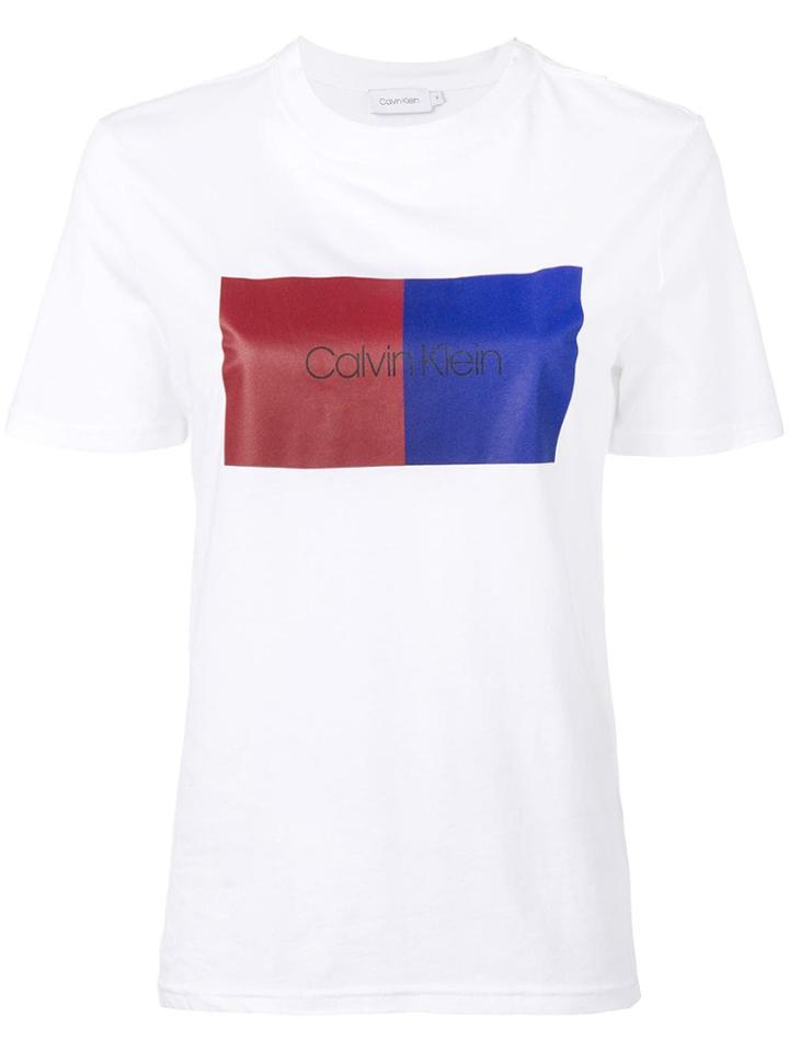 Calvin Klein Colour Block T-shirt - White