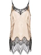 Helmut Lang Lace Detail Vest - Nude & Neutrals