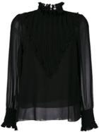 Olympiah Back Detail Blouse - Black