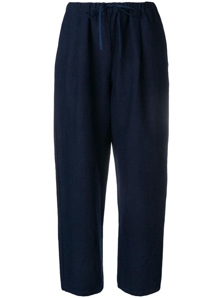 Apuntob Cropped Trousers - Blue