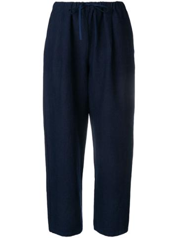 Apuntob Cropped Trousers - Blue