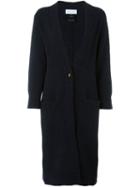 Christian Wijnants 'kody' Cardi-coat, Women's, Size: Small, Blue, Nylon/spandex/elastane/mohair/alpaca