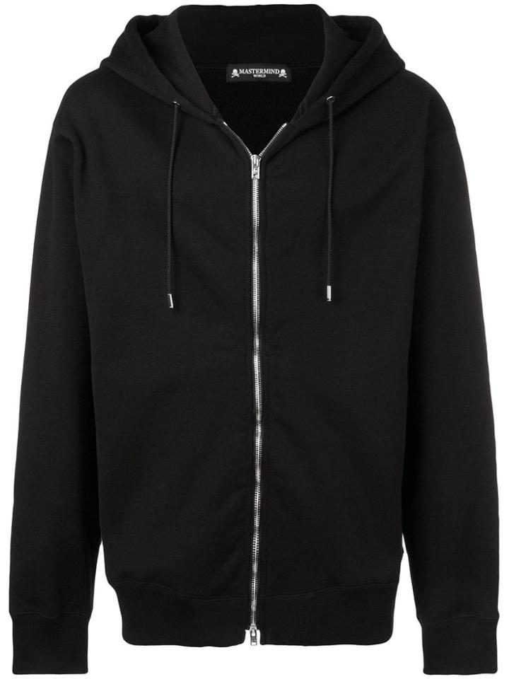 Mastermind Japan Hooded Zip Front Sweatshirt - Black