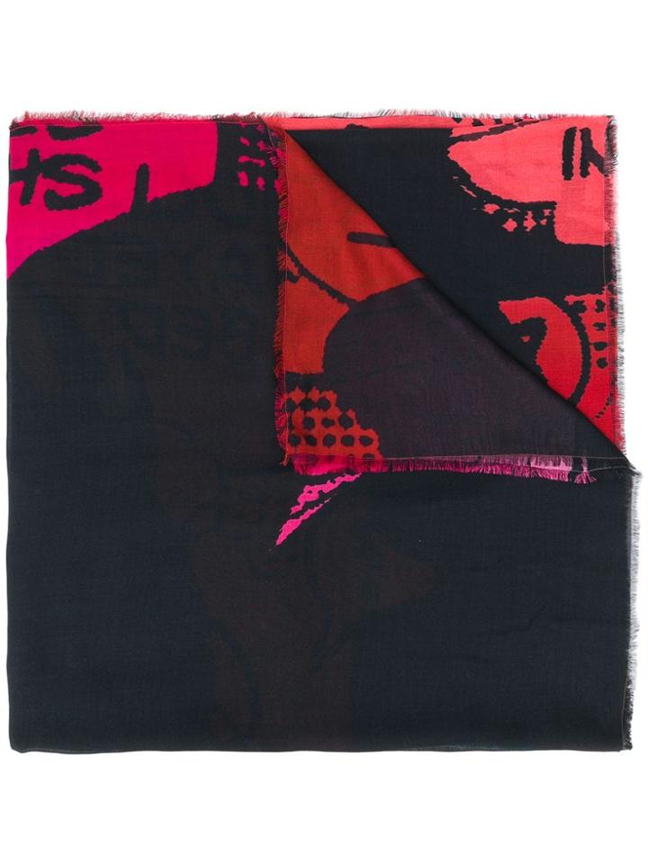 Faliero Sarti Oh Oh Print Scarf - Blue