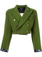Jean Paul Gaultier Vintage Cropped Double Breasted Jacket - Green