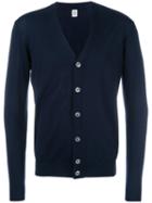 Eleventy V-neck Cardigan, Men's, Size: Xl, Blue, Silk/merino