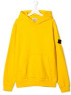 Stone Island Junior Teen Logo Hoodie - Yellow