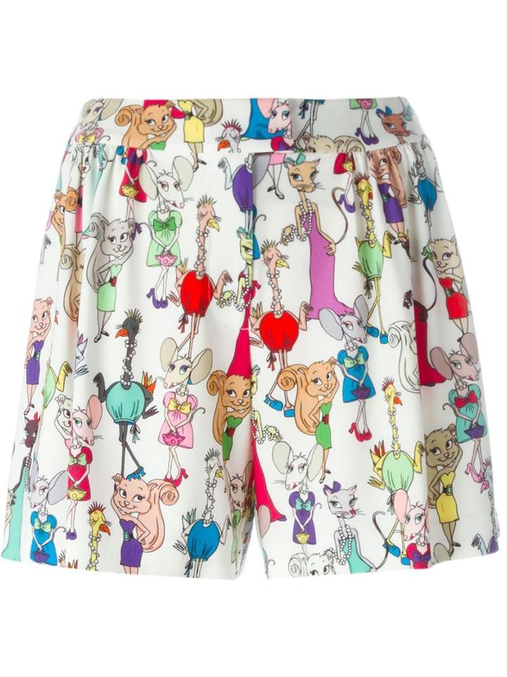 Boutique Moschino Cartoon Animal Print Shorts