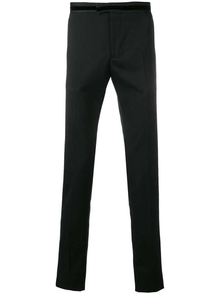 Les Hommes Straight Leg Trousers - Black