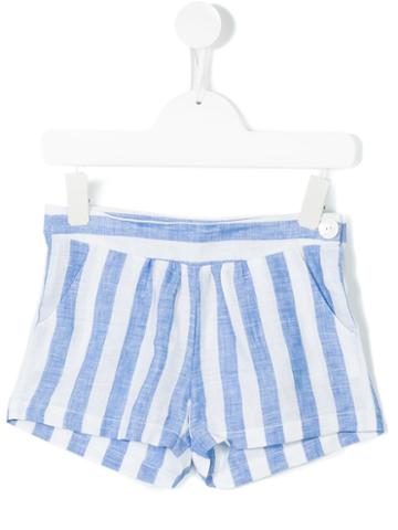 Little Bear - Striped Shorts - Kids - Linen/flax - 8 Yrs, White