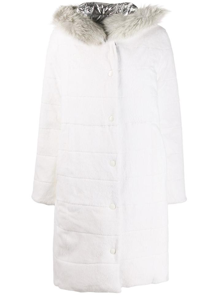 Yves Salomon Reversible Oversized Coat - White