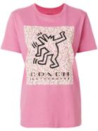 Coach Printed Logo T-shirt - Pink & Purple
