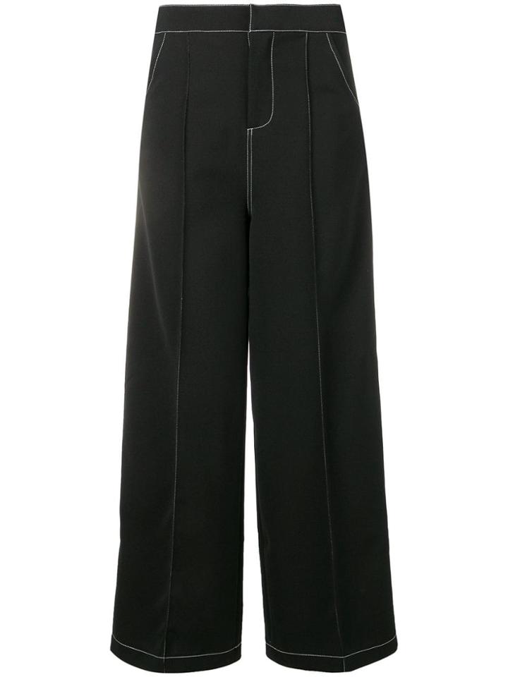 Jovonna Wide Leg Trousers - Black