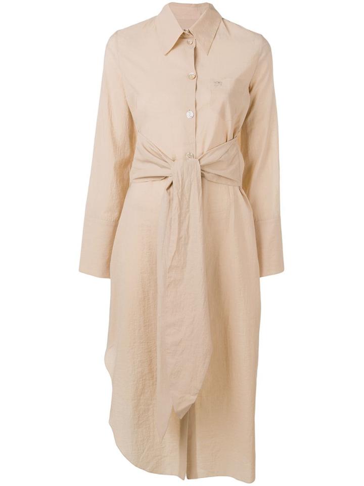 Nanushka Knotted Dress - Brown