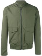 Fay - Plain Biker Jacket - Men - Cotton/polyamide - Xl, Green, Cotton/polyamide