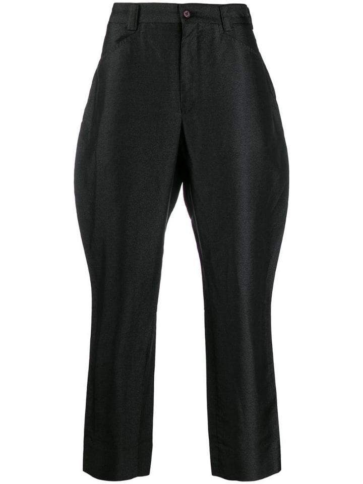 Comme Des Garçons Homme Plus Cropped Riding Pants - Black