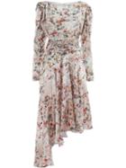 Preen By Thornton Bregazzi Floral Print Asymmetric Dressout - Pink