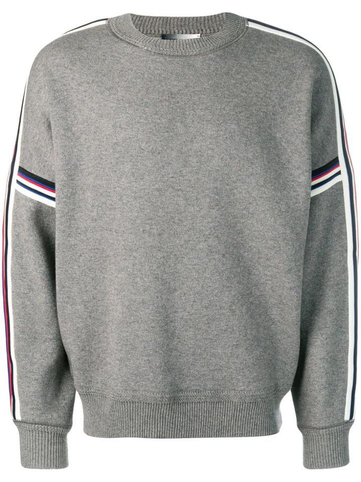 Isabel Marant Stripe Trim Sweatshirt - Grey