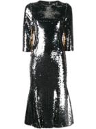 Dolce & Gabbana Sequin Embellished Dress - Metallic