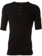 Vince Ribbed Henley T-shirt