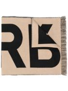 Burberry Logo Scarf - Neutrals