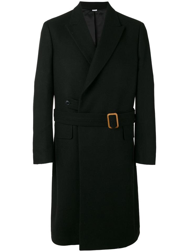 Stella Mccartney - Belted Coat - Men - Viscose/wool - 46, Black, Viscose/wool