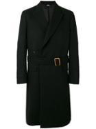 Stella Mccartney - Belted Coat - Men - Viscose/wool - 46, Black, Viscose/wool