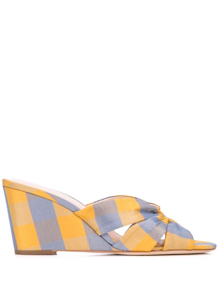 Loeffler Randall Sonya Wedge Sandals - Blue