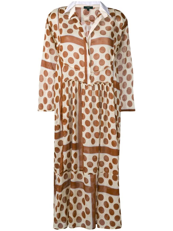 Jejia Kate Polka Dot Dress - Brown