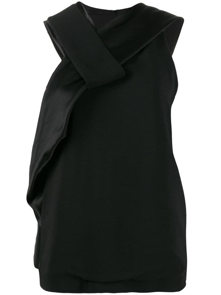 Haider Ackermann Foldover Strap Top - Black
