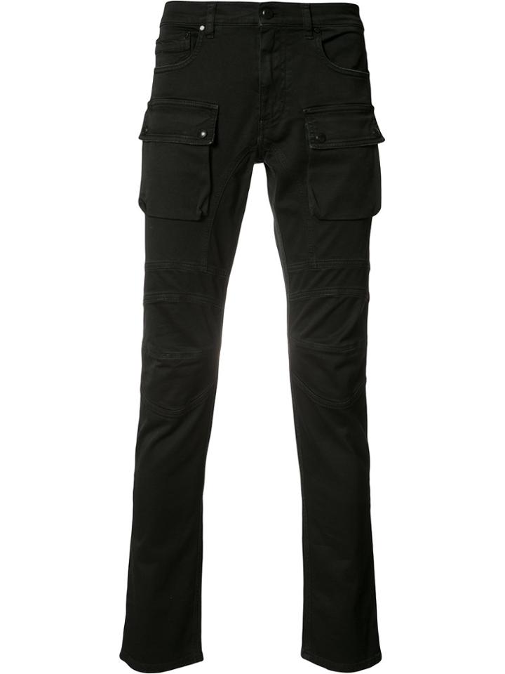 Belstaff Panelled Cargo Jeans - Black